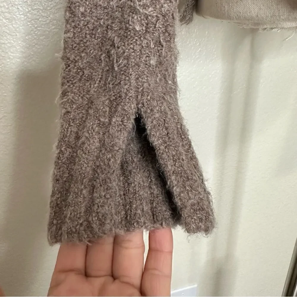 Anthropologie Moth Merino Wool Cut Out Long Sleeves Sweater, Sz Small
